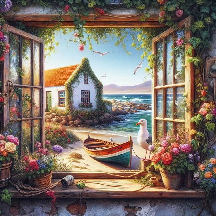 Paint by Numbers Kit View Outside The Window