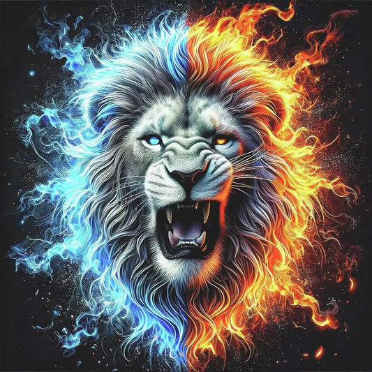 Paint by Numbers Kit The Lion Of Ice And Fire