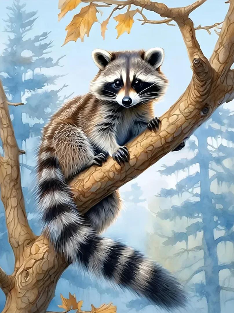Paint by Numbers Kits Raccoon