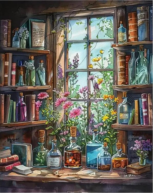 Paint by Numbers Kits Flower Study