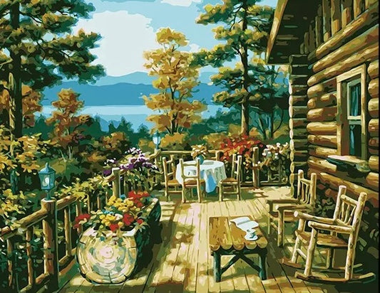 Paint by Numbers Kits Balcony