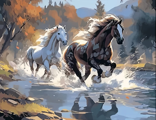 Paint by Numbers Kits Running Horse