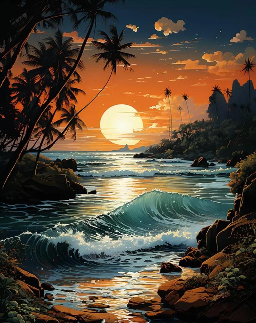 Paint by Numbers Kits Sea View