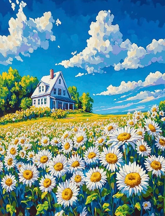 Paint by Numbers Kits Garden House