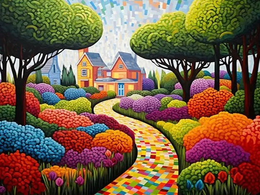 Paint by Numbers Kits Abstract Colorful Landscape