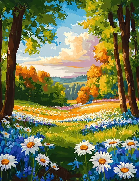 Paint by Numbers Kits Beautiful Forest Scenery