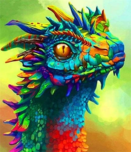 Paint by Numbers Kit Abstract Colorful Dragon