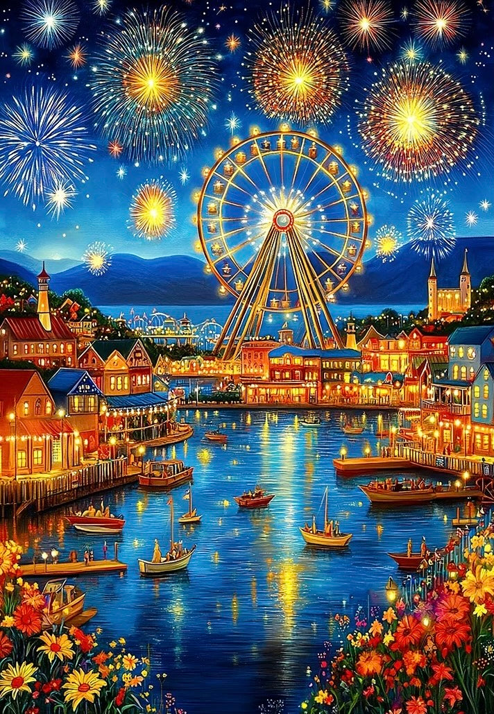 Paint by Numbers Kits Beautiful City Night View