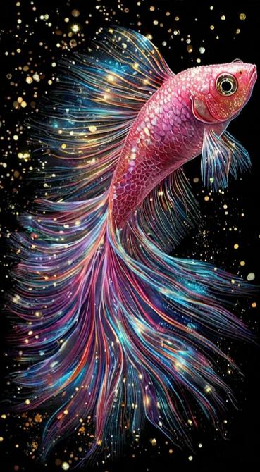 Paint by Numbers Kit Beautiful Fish