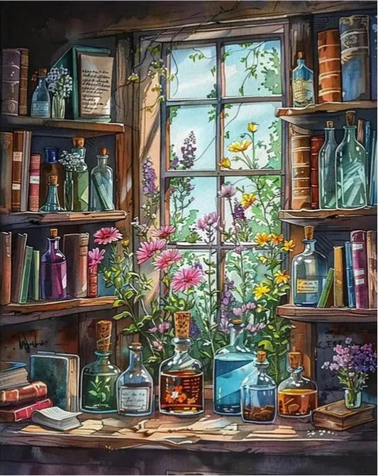 Paint by Numbers Kits Greenhouse