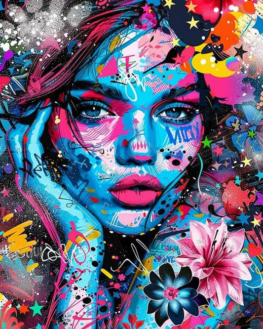 Paint by Numbers Kits Abstract Colorful Woman