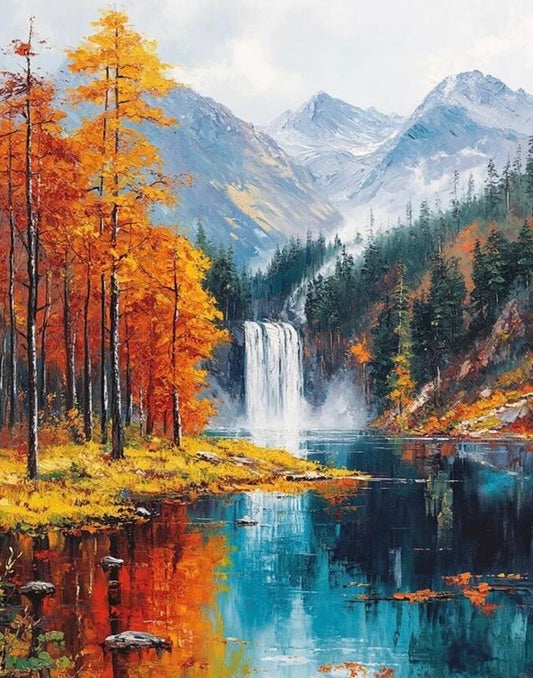 Paint by Numbers Kits Autumn Scenery
