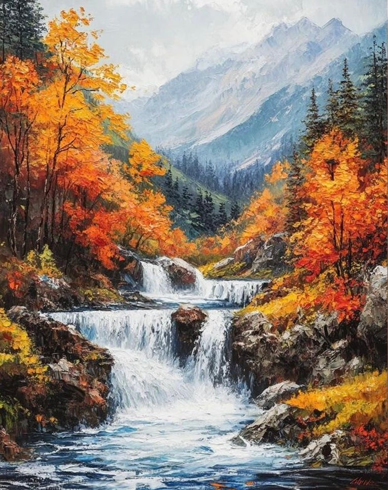 Paint by Numbers Kits Waterfall