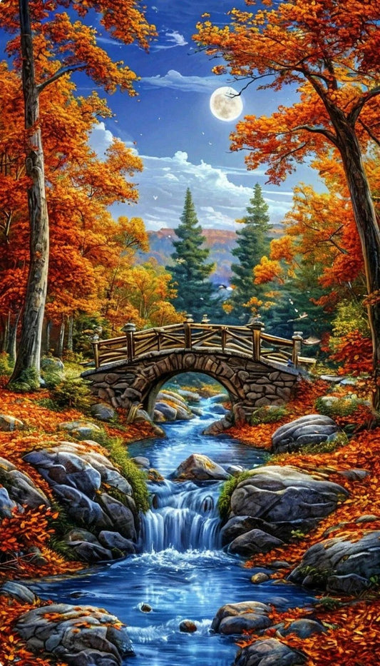 Paint by Numbers Kit Beautiful Autumn Scenery