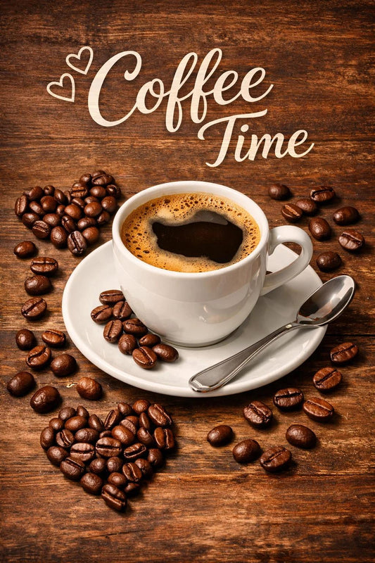 Paint by Numbers Kit Coffee Time