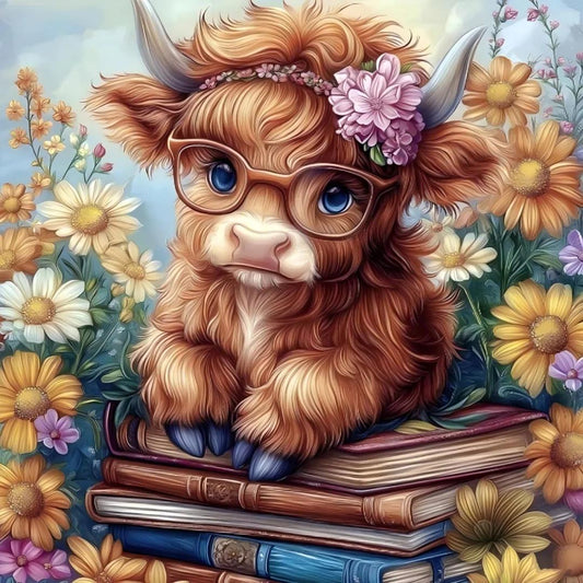 Paint by Numbers Kit Flowers and Yak