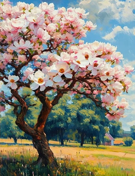 Paint by Numbers Kits Flowering Tree