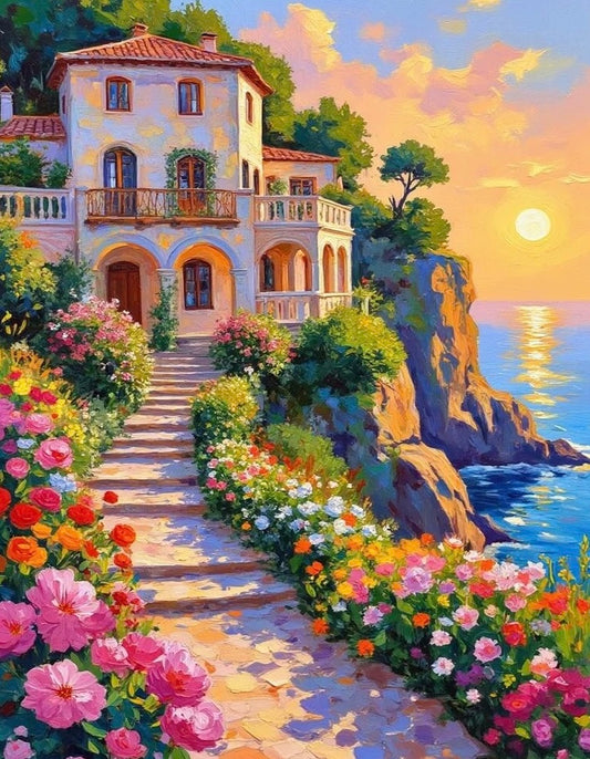 Paint by Numbers Kits Garden House