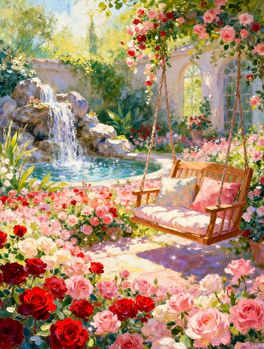 Paint by Numbers Kits Garden Swing