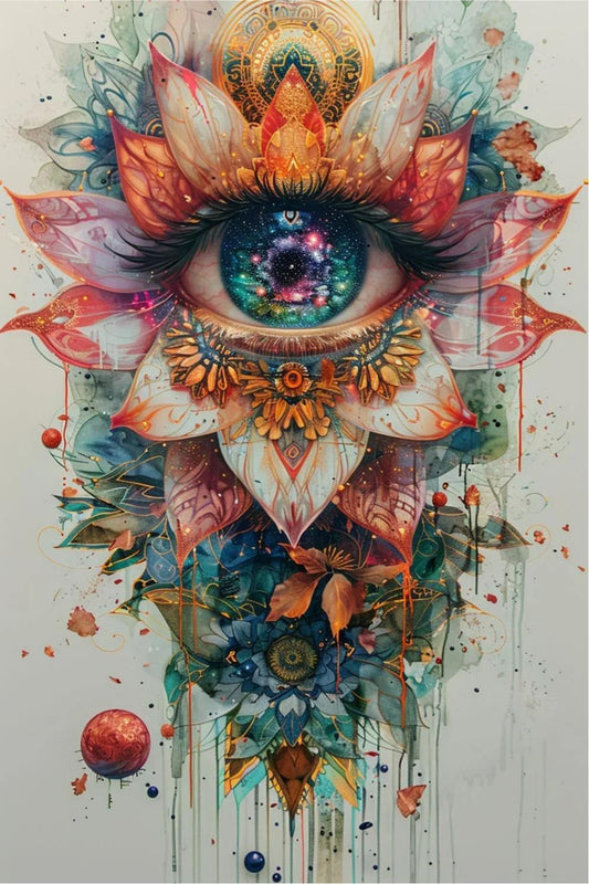 Paint by Numbers Kit Abstract Eyes