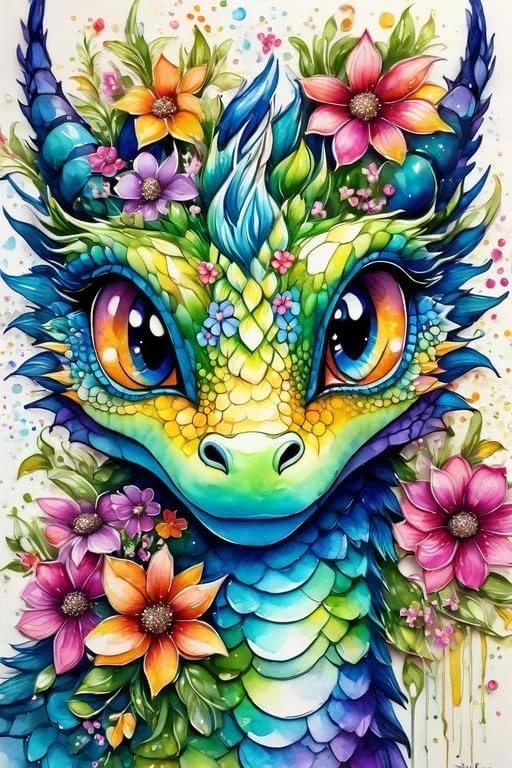 Paint by Numbers Kit Dragon