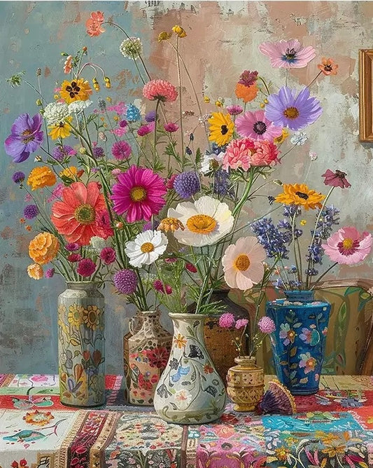 Paint by Numbers Kits Colorful Flowers