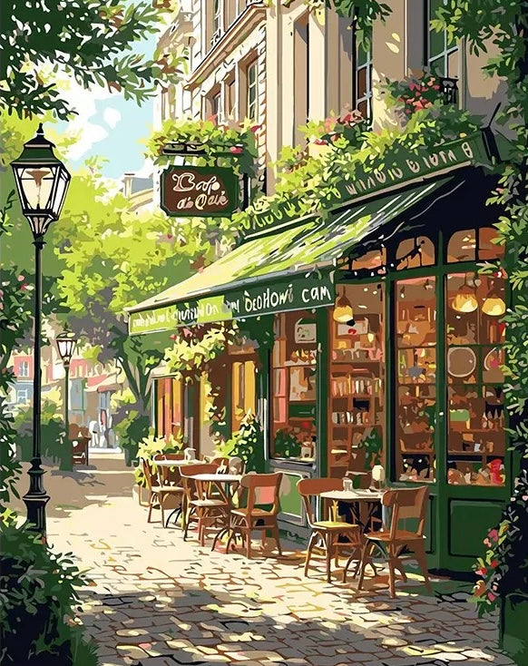 Paint by Numbers Kits Coffee Shop