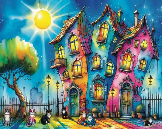Paint by Numbers Kits Abstract House