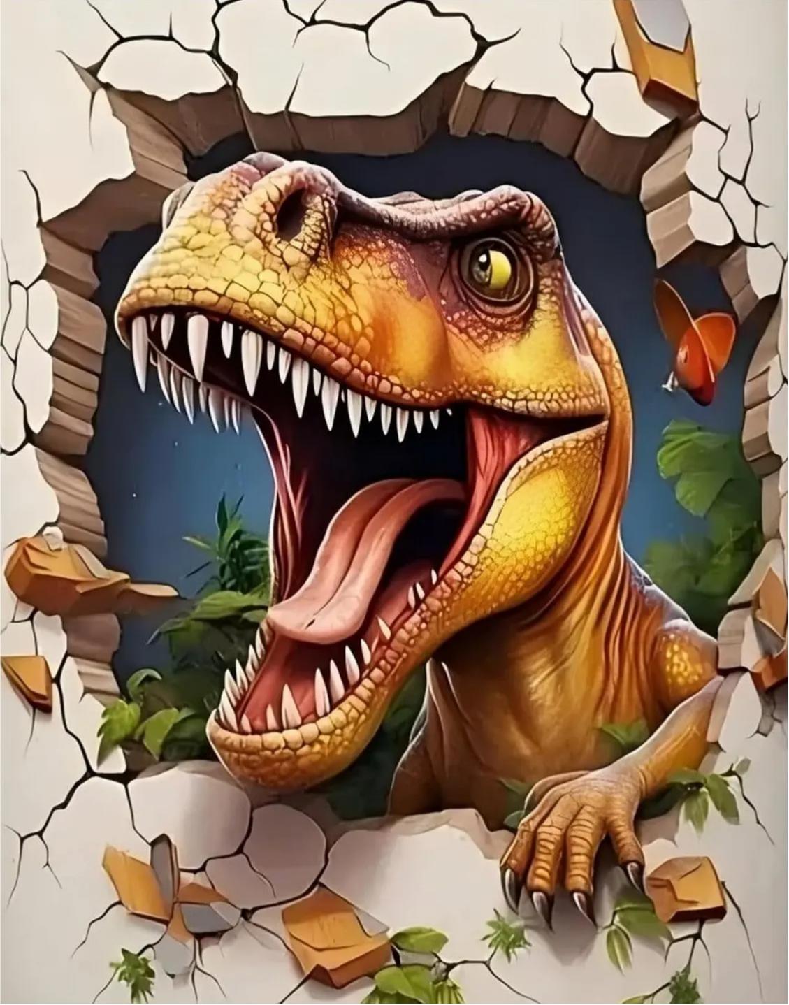 Paint by Numbers Kits 3D Dinosaurs