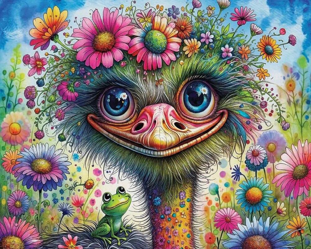 Paint by Numbers Kits Ostrich