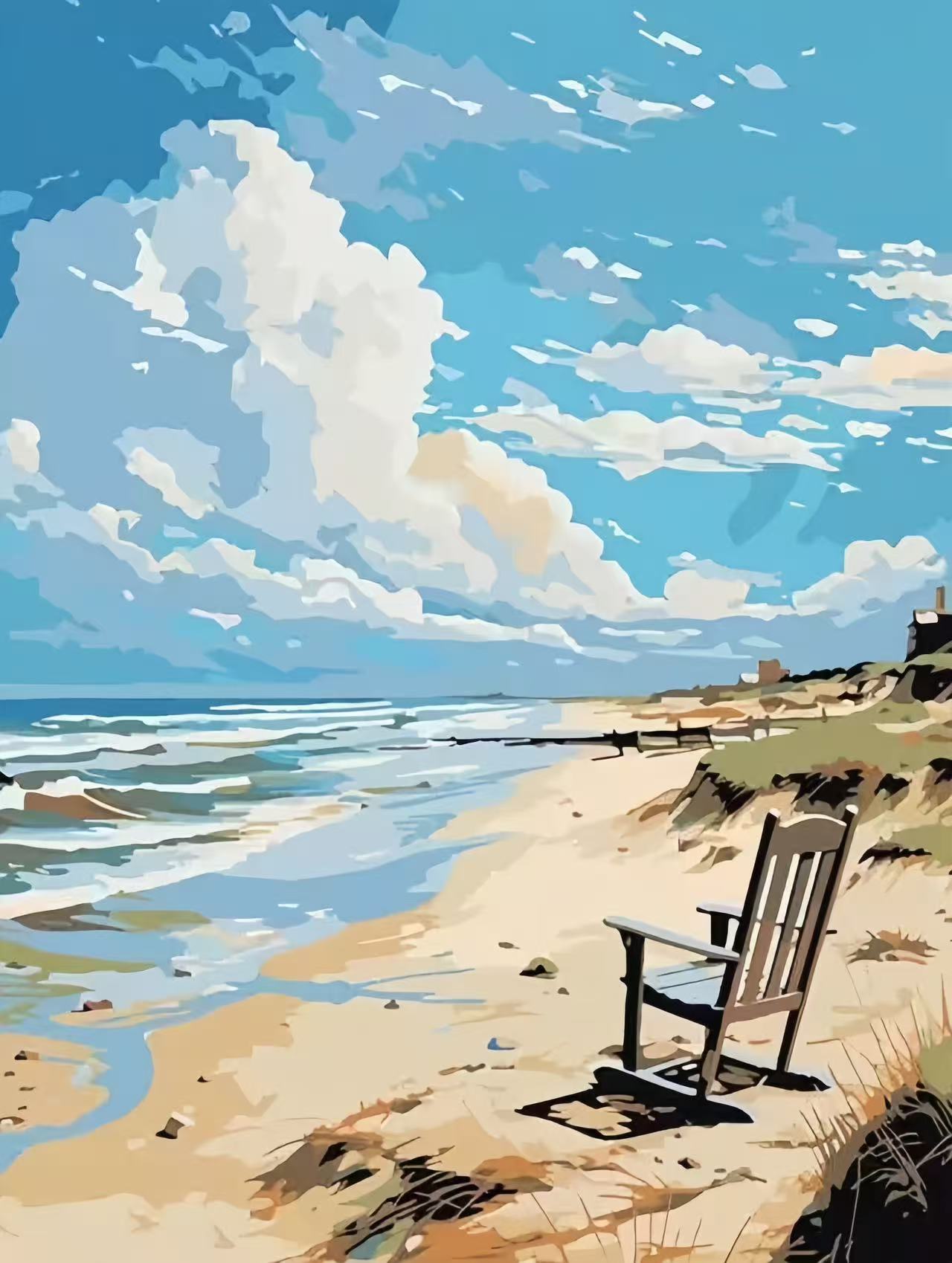 Paint by Numbers Kits Seaside Scenery