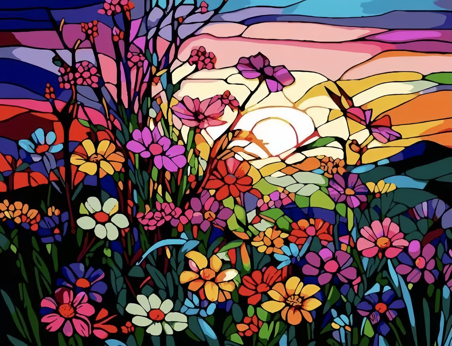 Paint by Numbers Kits Flowers
