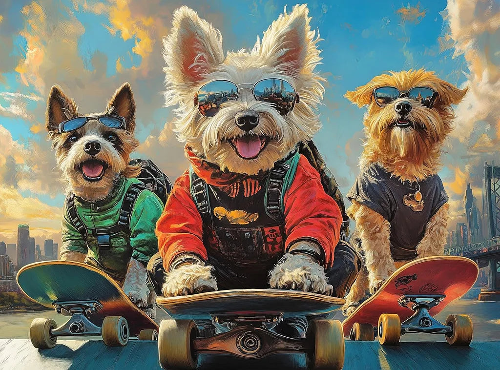 Paint by Numbers Kits Cool Dogs