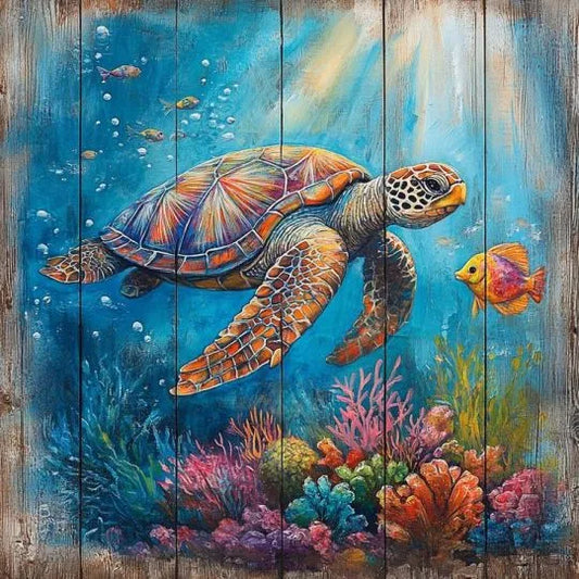 Paint by Numbers Kit Sea Turtle