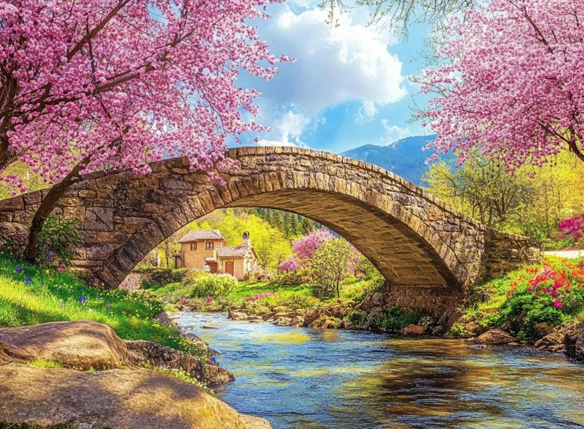 Paint by Numbers Kits Bridge Scenery