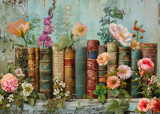 Paint by Numbers Kits Flowers and Books