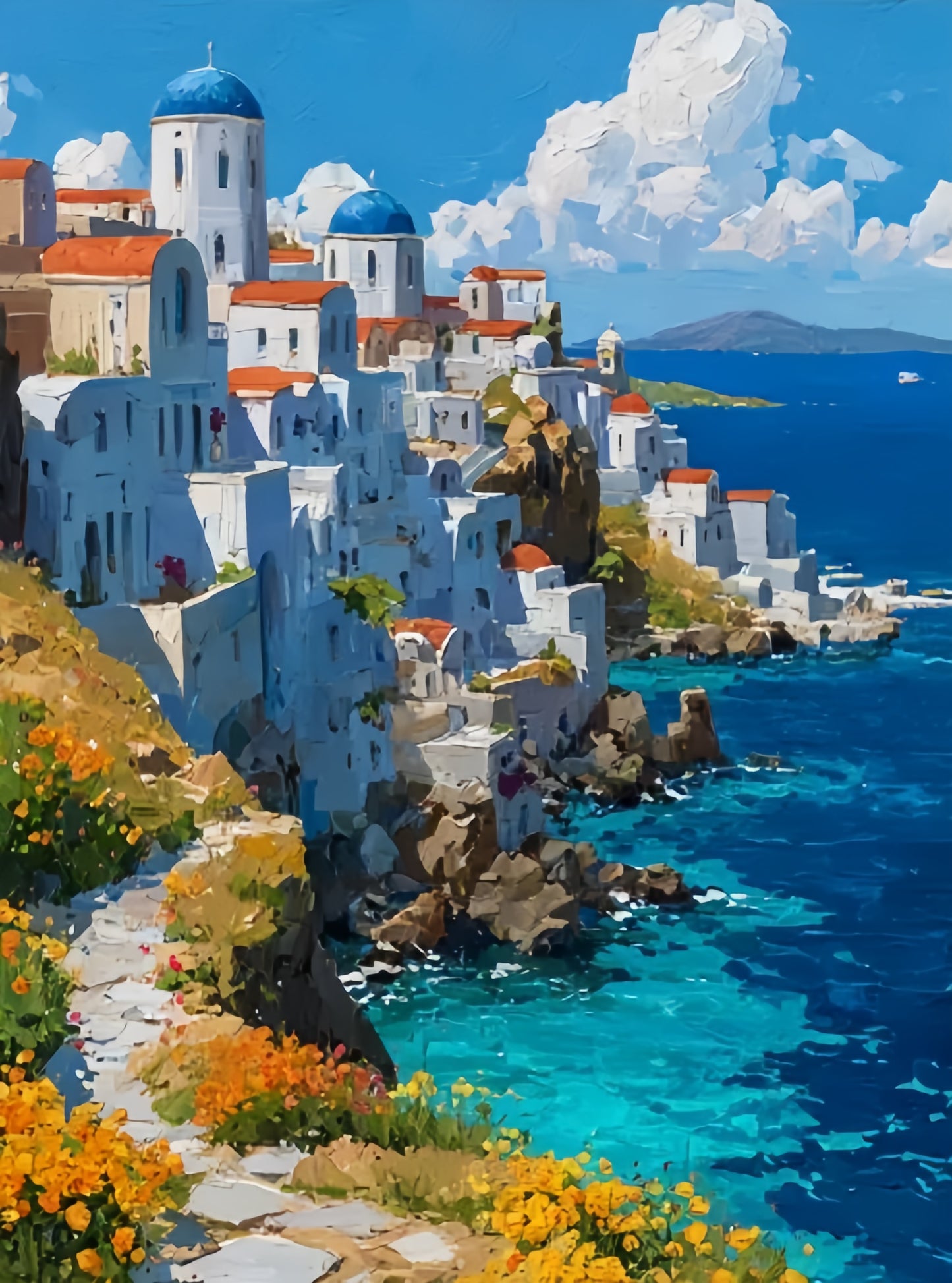 Paint by Numbers Kits Seaside City