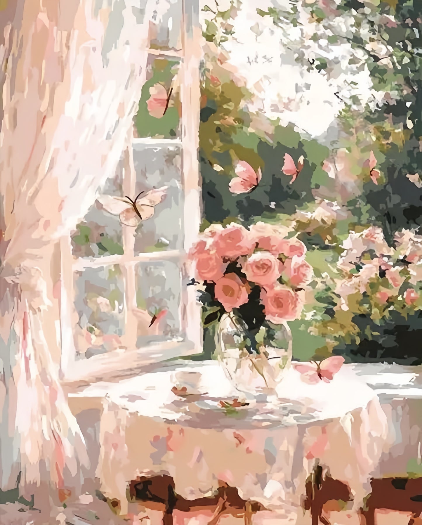 Paint by Numbers Kits Flowers By The Window