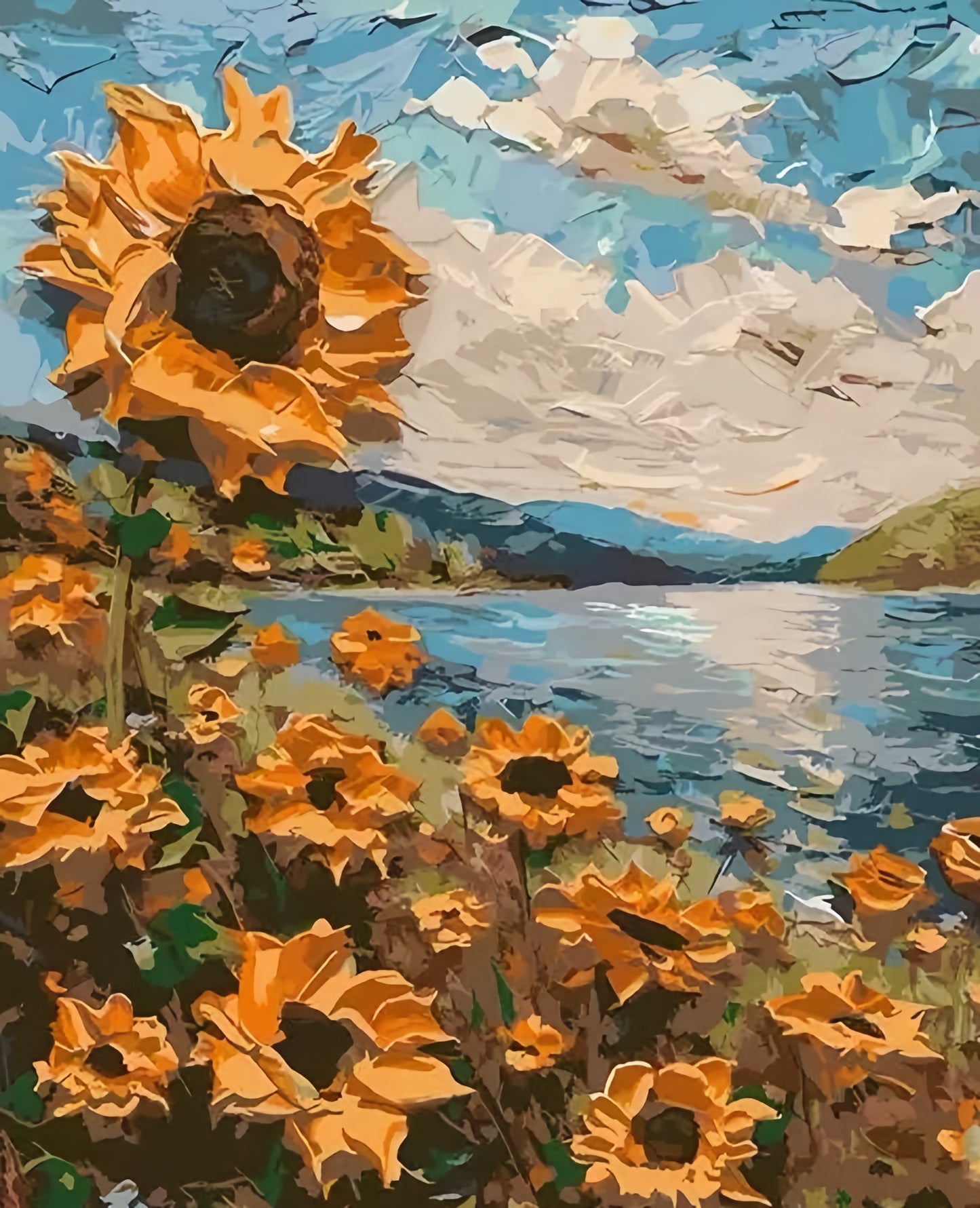 Paint by Numbers Kits Sunflower