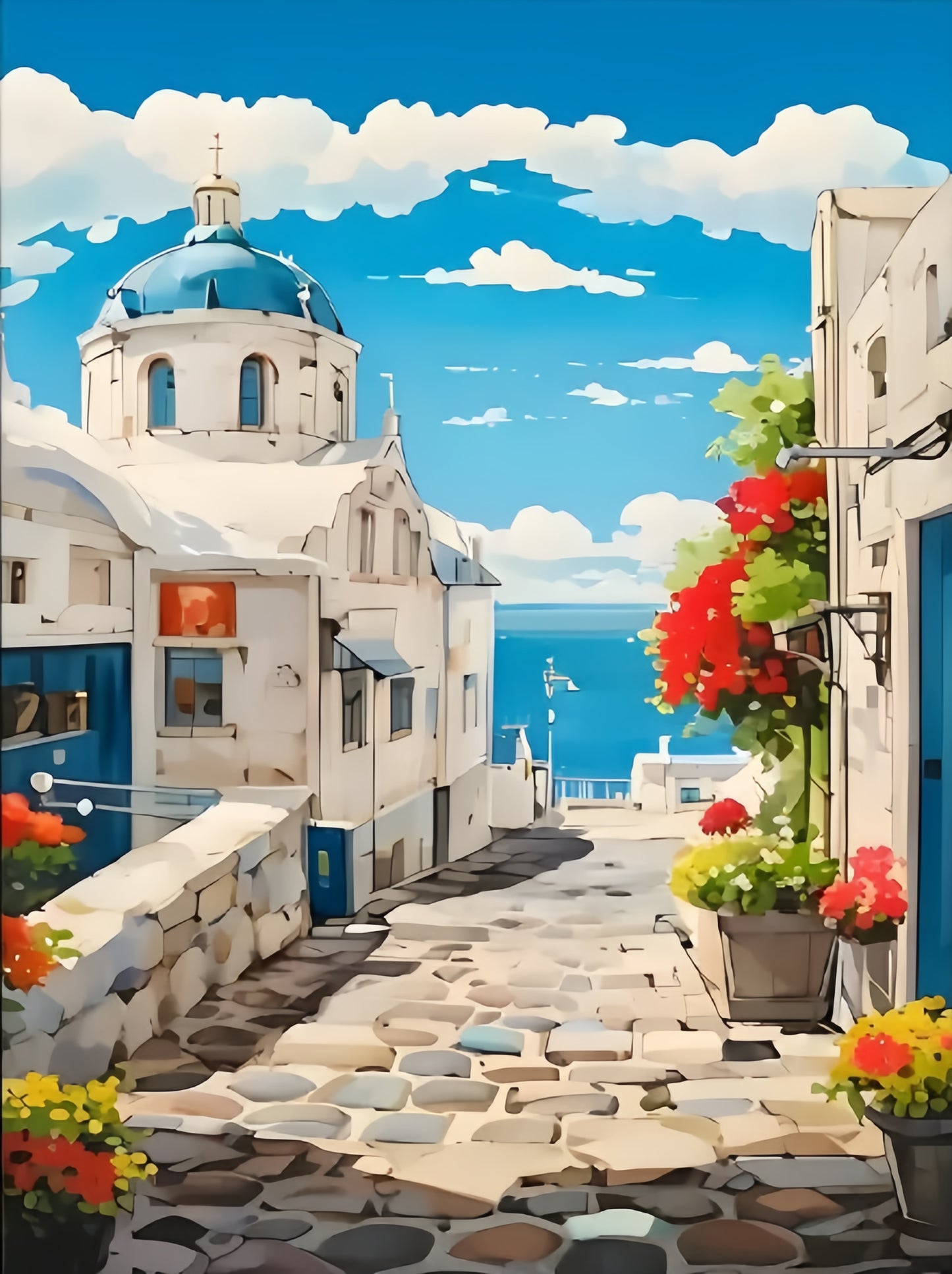 Paint by Numbers Kits Seaside Scenery