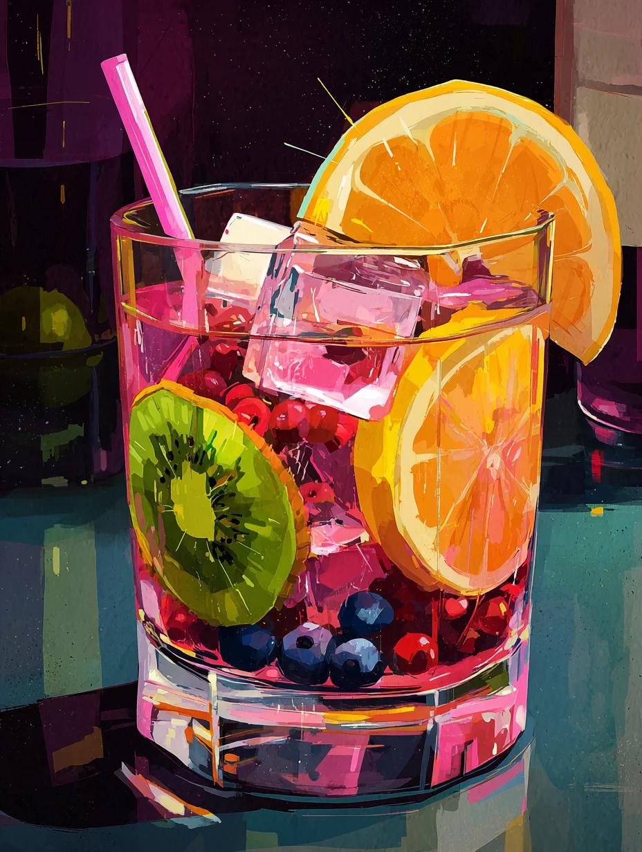 Paint by Numbers Kits Fruit Juice Drinks