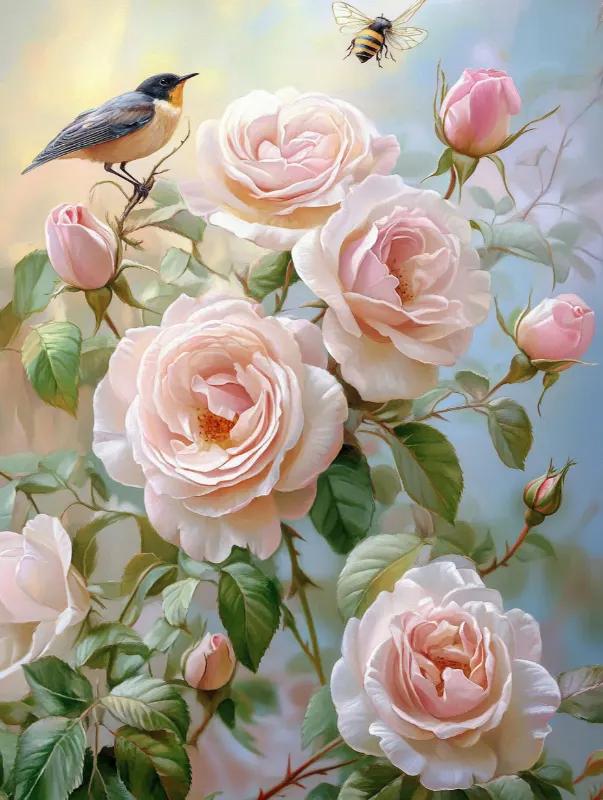 Paint by Numbers Kits Flowers And Birds