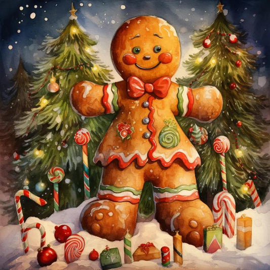 Paint by Numbers Kit Gingerbread Man