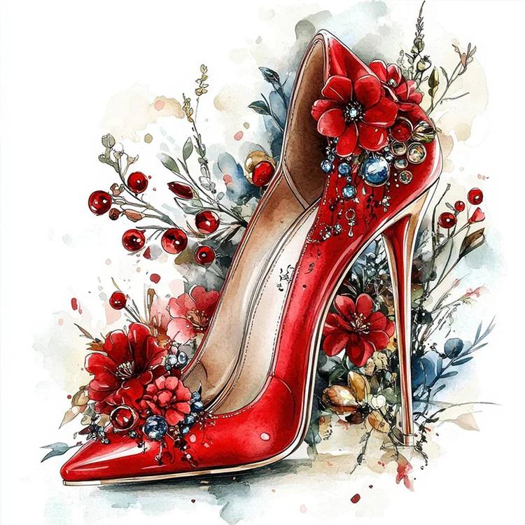 Paint by Numbers Kit Red High Heels