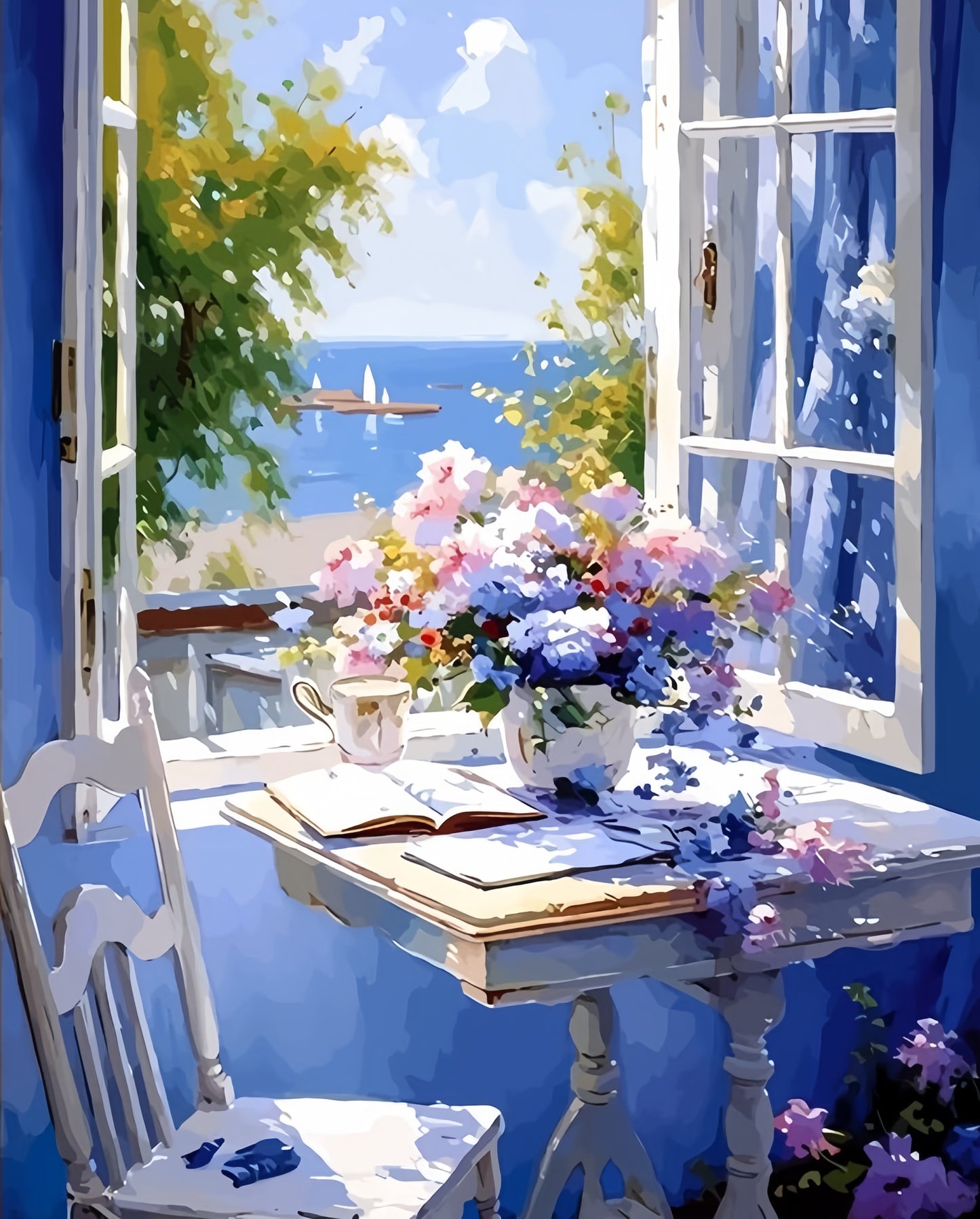 Paint by Numbers Kits Flowers By The Window