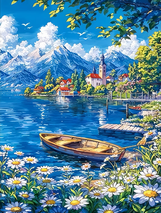 Paint by Numbers Kits Seaside Town