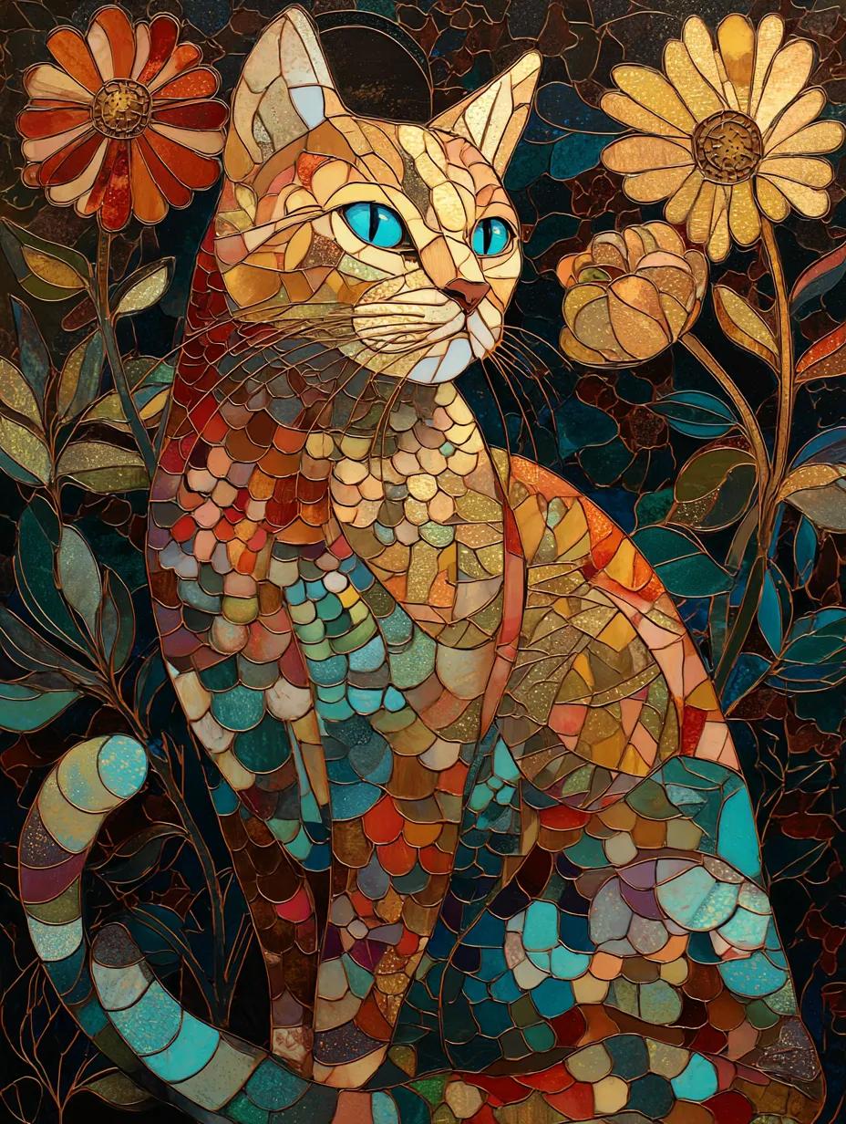 Paint by Numbers Kits Abstract Cat