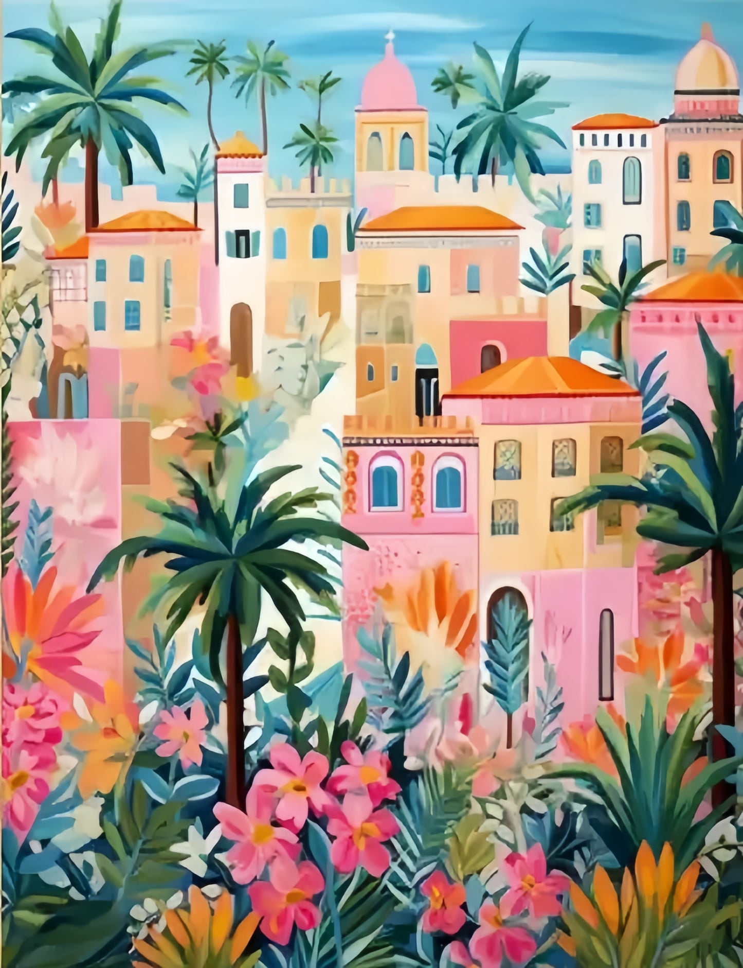 Paint by Numbers Kits Garden Town