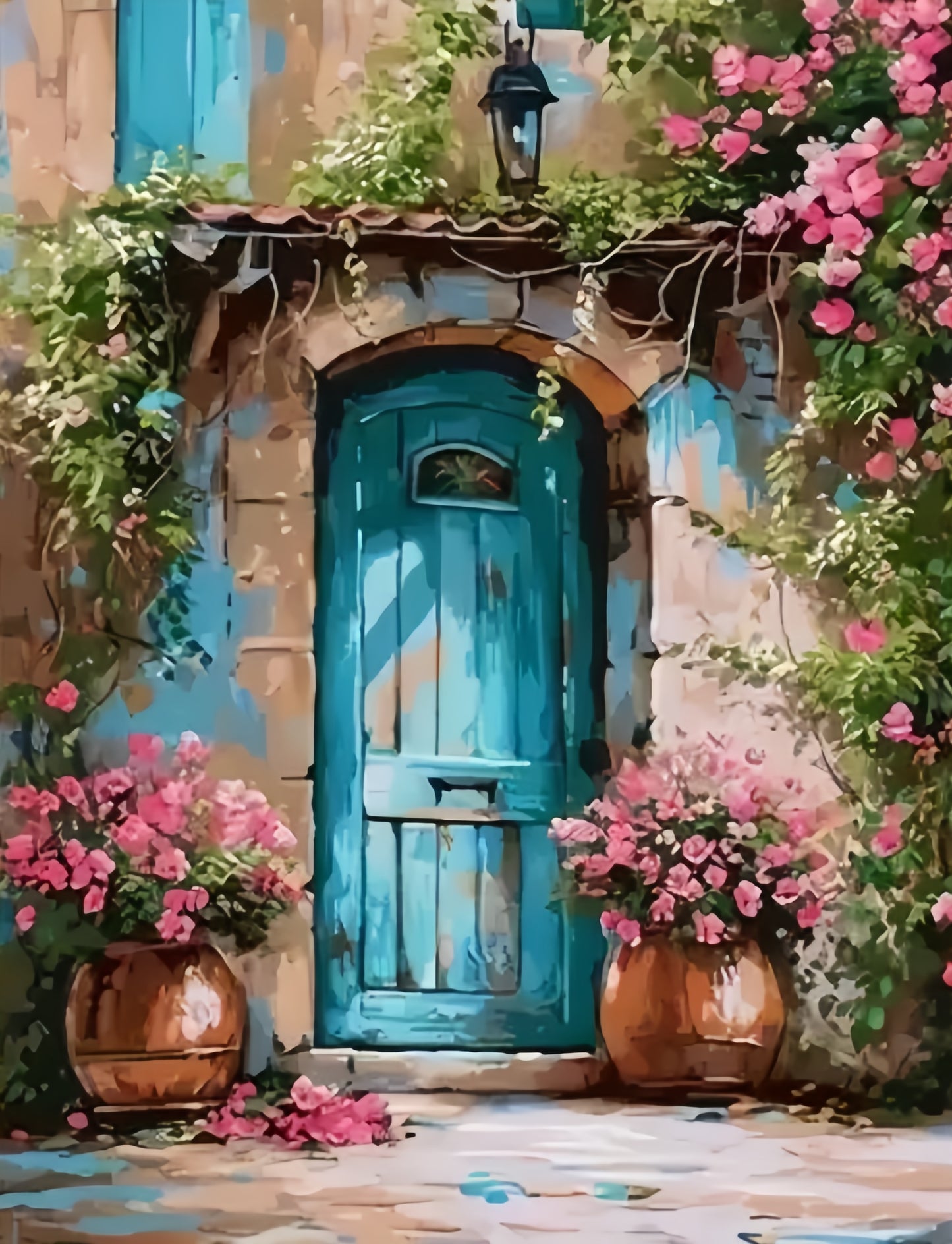 Paint by Numbers Kits Flower Gate