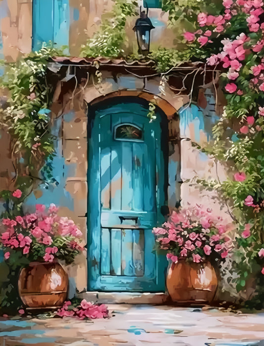 Paint by Numbers Kits Flower Gate